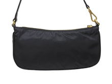 Load image into Gallery viewer, 新品未使用 PRADA プラダ ワンショルダーバッグ ナイロン サフィアーノレザー ブラック イタリア製 ゴールド金具 中古 4b006145