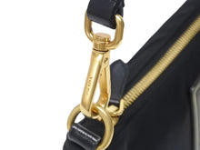 Load image into Gallery viewer, 新品未使用 PRADA プラダ ワンショルダーバッグ ナイロン サフィアーノレザー ブラック イタリア製 ゴールド金具 中古 4b006145