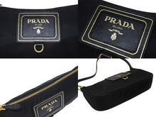 Load image into Gallery viewer, 新品未使用 PRADA プラダ ワンショルダーバッグ ナイロン サフィアーノレザー ブラック イタリア製 ゴールド金具 中古 4b006145