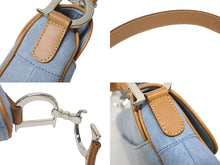 Load image into Gallery viewer, Christian Dior クリスチャンディオール デニム サドルバッグ ワンショルダーバッグ レザー ジョンガリアーノ 美品 中古 4b006146