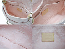 Load image into Gallery viewer, LOUIS VUITTON ルイヴィトン サンセット ワンショルダーバッグ M13347 モノグラム デニム レザー ピンク ゴールド金具 美品 中古 4b006152