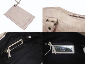 BALENCIAGA バレンシアガ ザ ファースト 2WAY ショルダーバッグ 103208 ピンク アイボリー レザー ハンドバッグ 美品 中古 4b006154