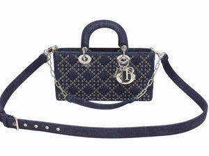 新品未使用 Christian Dior クリスチャンディオール Lady D-Joy Medium レディ D ジョイ ミディアム ショルダーバッグ 01-RU-0242 中古 4b006156