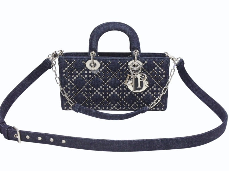 新品未使用 Christian Dior クリスチャンディオール Lady D-Joy Medium レディ D ジョイ ミディアム ショルダーバッグ 01-RU-0242 中古 4b006156
