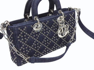 新品未使用 Christian Dior クリスチャンディオール Lady D-Joy Medium レディ D ジョイ ミディアム ショルダーバッグ 01-RU-0242 中古 4b006156