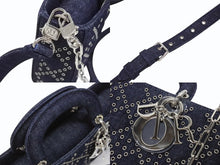 Load image into Gallery viewer, 新品未使用 Christian Dior クリスチャンディオール Lady D-Joy Medium レディ D ジョイ ミディアム ショルダーバッグ 01-RU-0242 中古 4b006156