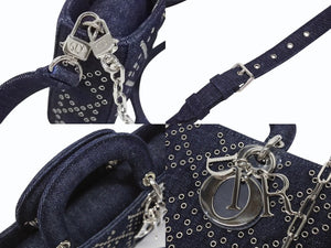新品未使用 Christian Dior クリスチャンディオール Lady D-Joy Medium レディ D ジョイ ミディアム ショルダーバッグ 01-RU-0242 中古 4b006156
