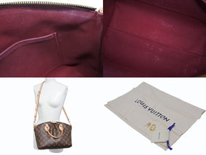 極美品 LOUIS VUITTON ルイヴィトン モノグラム ボエシMM 2WAY ショルダーバッグ ハンドバッグ M45986 ブラウン 中古 4b006159