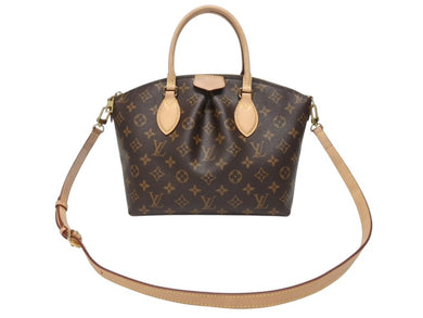 極美品 LOUIS VUITTON ルイヴィトン モノグラム ボエシMM 2WAY ショルダーバッグ ハンドバッグ M45986 ブラウン 中古 4b006159