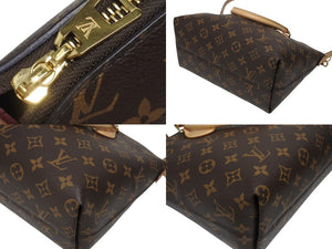 極美品 LOUIS VUITTON ルイヴィトン モノグラム ボエシMM 2WAY ショルダーバッグ ハンドバッグ M45986 ブラウン 中古 4b006159