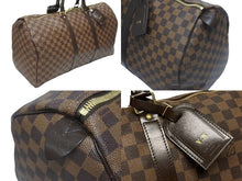 Load image into Gallery viewer, 極美品 LOUIS VUITTON ルイ ヴィトン キーポル50 ボストンバッグ N41427 ダミエキャンバス ブラウン ゴールド金具 中古 4b006161
