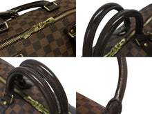 Load image into Gallery viewer, 極美品 LOUIS VUITTON ルイ ヴィトン キーポル50 ボストンバッグ N41427 ダミエキャンバス ブラウン ゴールド金具 中古 4b006161