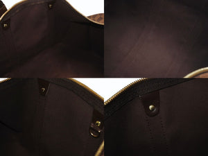 極美品 LOUIS VUITTON ルイ ヴィトン キーポル50 ボストンバッグ N41427 ダミエキャンバス ブラウン ゴールド金具 中古 4b006161