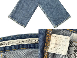 n(n) BY NUMBER (N)INE エヌエヌバイナンバーナイン デニムパンツ ダメージ加工 コットン ポリウレタン ブルー サイズ3 美品 中古 4b006116