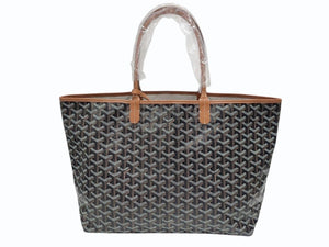未使用 GOYARD ゴヤール サンルイPM バッグ トートバッグ STLOUIPMLTY01CL01P ブラウン PVC レザー 中古 4b006166 