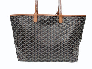 未使用 GOYARD ゴヤール サンルイPM バッグ トートバッグ STLOUIPMLTY01CL01P ブラウン PVC レザー 中古 4b006166 