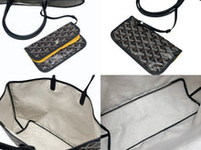 画像をギャラリービューアに読み込む, 未使用 GOYARD ゴヤール サンルイPM バッグ トートバッグ STLOUIPMLTY01CL01P ブラック PVC レザー 中古 4b006167 
