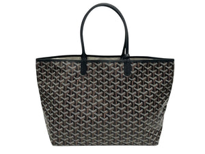 未使用 GOYARD ゴヤール サンルイPM バッグ トートバッグ STLOUIPMLTY01CL01P ブラック PVC レザー 中古 4b006167 
