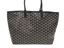 画像をギャラリービューアに読み込む, 未使用 GOYARD ゴヤール サンルイPM バッグ トートバッグ STLOUIPMLTY01CL01P ブラック PVC レザー 中古 4b006167 