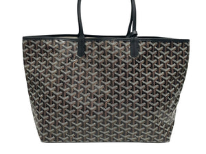 未使用 GOYARD ゴヤール サンルイPM バッグ トートバッグ STLOUIPMLTY01CL01P ブラック PVC レザー 中古 4b006167 