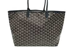 画像をギャラリービューアに読み込む, 未使用 GOYARD ゴヤール サンルイPM バッグ トートバッグ STLOUIPMLTY01CL01P ブラック PVC レザー 中古 4b006167 