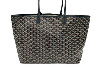 未使用 GOYARD ゴヤール サンルイPM バッグ トートバッグ STLOUIPMLTY01CL01P ブラック PVC レザー 中古 4b006167 