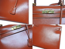Load image into Gallery viewer, 極美品 HERMES エルメス ケリー28 外縫い ブリック ◽︎A刻印 カーフスキン ゴールド金具 ハンドバッグ 中古 4b006169