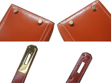 Load image into Gallery viewer, 極美品 HERMES エルメス ケリー28 外縫い ブリック ◽︎A刻印 カーフスキン ゴールド金具 ハンドバッグ 中古 4b006169