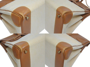 HERMES エルメス BIRKIN バーキン35 ゴールド ゴールド金具 ヴォーガリバー トワルアッシュ ハンドバッグ □B刻印 美品 中古 4b006170
