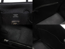 Load image into Gallery viewer, HERMES エルメス BIRKIN バーキン35 ブラック ゴールド金具 トリヨンクレマンス ハンドバッグ □H刻印 美品 中古 4b006171