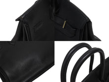 Load image into Gallery viewer, HERMES エルメス BIRKIN バーキン35 ブラック ゴールド金具 トリヨンクレマンス ハンドバッグ □H刻印 美品 中古 4b006171