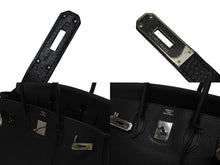 Load image into Gallery viewer, HERMES エルメス BIRKIN バーキン35 ブラック ゴールド金具 トリヨンクレマンス ハンドバッグ □H刻印 美品 中古 4b006171