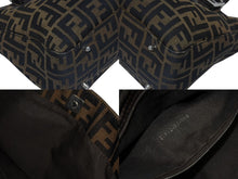 Load image into Gallery viewer, FENDI フェンディ ハンドバッグ トートバッグ ズッカ柄 キャンバス ブラウン ゴールド金具 美品 中古 4b006183