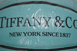 新品未使用 TIFFANY&Co. × Spalding ティファニー スポルティング バスケットボール インテリア ロゴ ティファニーブルー 合皮 中古 4b006185