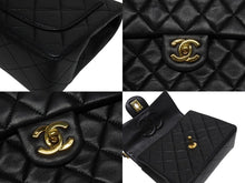 Load image into Gallery viewer, 極美品 CHANEL シャネル ミニマトラッセ 17 チェーンショルダーバッグ 1番台 ラムスキン ココマーク ブラック ゴールド金具 中古 4b006189
