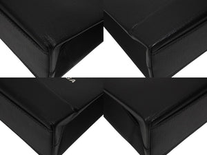 BALENCIAGA バレンシアガ ショッピングトートXXS 2WAY ショルダーバッグ ブラック レザー 597858 ロゴ シルバー金具 美品 4b006190 正規品
