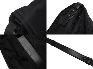 極美品 PRADA プラダ ラージ パデッド ショルダーバッグ 1BD256 Re-Nylon ナイロン トライアングルロゴ レザー ブラック 中古 4b006197