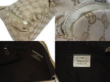 Load image into Gallery viewer, GUCCI グッチ GG アビー ワンショルダーバッグ ゴールド レザー キャンバス ハンドバッグ 190525 ロゴ ゴールド金具 美品 中古 4b006198