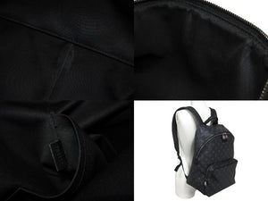 LOIIS VUITTON ルイ ヴィトン アポロ バックパック リュックサック M43186 モノグラム エクリプス ブラック グレー 美品 中古 4b006200 