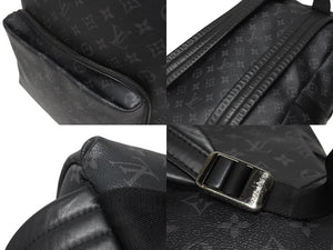 LOIIS VUITTON ルイ ヴィトン アポロ バックパック リュックサック M43186 モノグラム エクリプス ブラック グレー 美品 中古 4b006200 