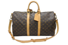 Load image into Gallery viewer, 極美品 LOUIS VUITTON ルイヴィトン キーポル バンドリエール45 ボストンバッグ M41418 モノグラム ブラウン ゴールド金具 中古 4b006206