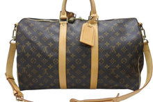 Load image into Gallery viewer, 極美品 LOUIS VUITTON ルイヴィトン キーポル バンドリエール45 ボストンバッグ M41418 モノグラム ブラウン ゴールド金具 中古 4b006206