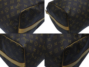 極美品 LOUIS VUITTON ルイヴィトン キーポル バンドリエール45 ボストンバッグ M41418 モノグラム ブラウン ゴールド金具 中古 4b006206