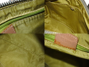 CHRISTIAN DIOR クリスチャンディオール ミニボストンバッグ ハンドバッグ PZ O401 スパンコール レザー シルバー 美品 中古 4b006207 