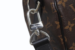 極美品 LOUIS VUITTON ルイヴィトン キーポル バンドリエール45 ボストンバッグ M56711 モノグラムマカサー ブラウン 中古 4b006211