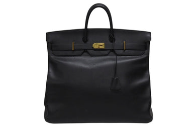 極美品 HERMES エルメス ハンドバッグ オータクロア50 アルデンヌ ゴールド金具 ブラウン □G刻印 2003年 中古 4b006212