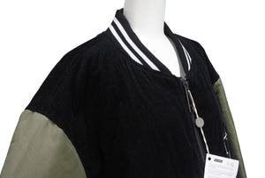 極美品 TRUE RELIGION トゥルー レリジョン VARSITY JACKET ヴァーシティジャケット ブラック カーキ サイズXXL 中古 4b006222