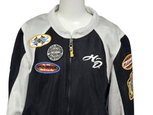 Load image into Gallery viewer, HARLEYDAVIDSON ハーレーダビッドソン レーシングジャケット 97288-12VW ブラック ホワイト マルチカラー サイズS 美品 中古 4b006226