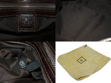 Load image into Gallery viewer, FENDI フェンディ ワンショルダー ハンドバッグ ブラウン ズッカ柄 キャンバス レザー 美品 中古 4b006227