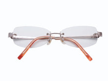 Load image into Gallery viewer, 極美品 Christian Dior クリスチャンディオール メガネ アイウェア CD7717J C7T 度入り リムレス ラインストーン 中古 4b006228